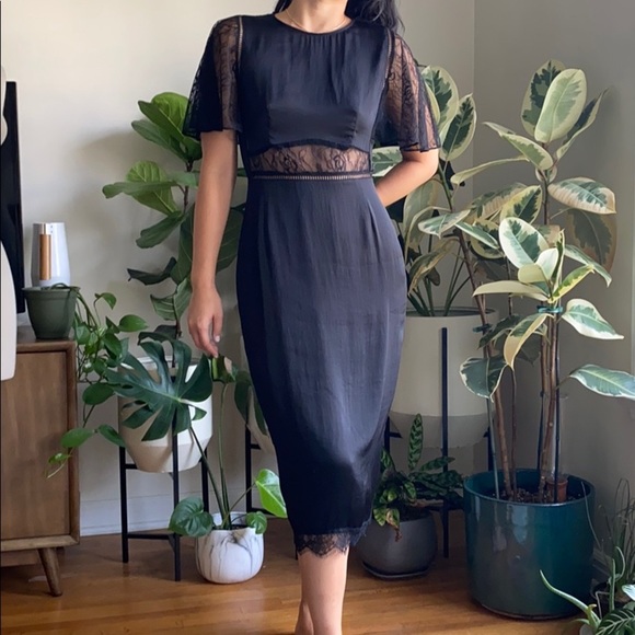 Zara Dresses & Skirts - Zara: Black lace detail dress